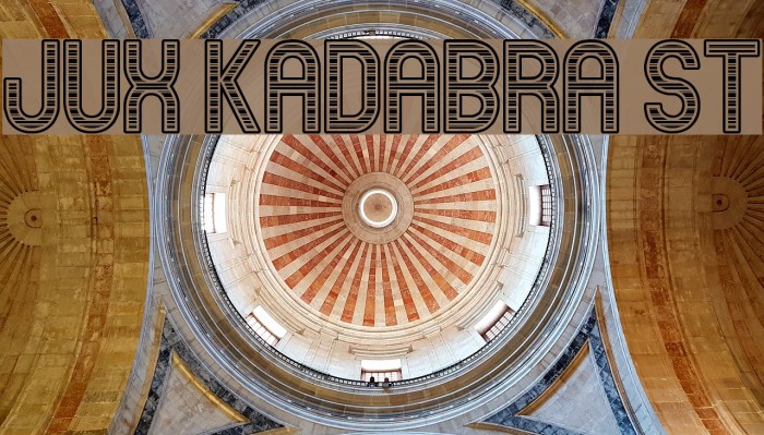 Jux Kadabra St Font examples