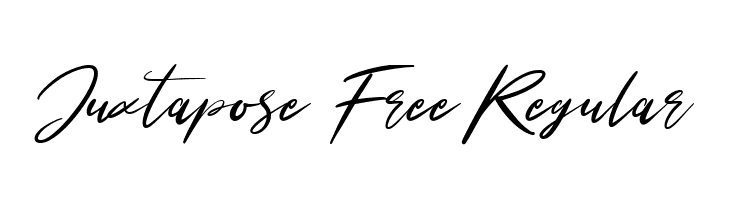 Juxtapose Free Regular  Frei Schriftart Herunterladen