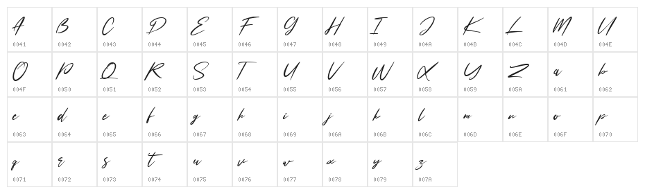 Juxtapose Free Regular Character Map