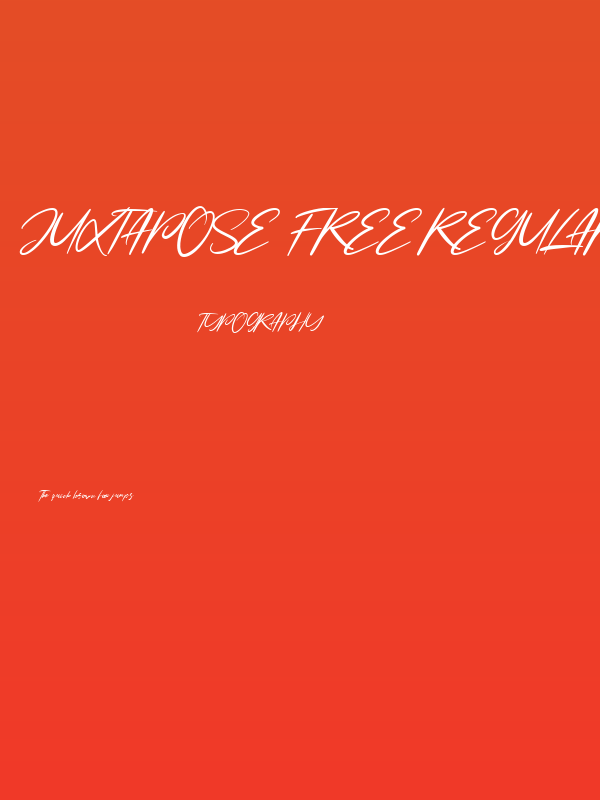 Juxtapose Free Regular Poster