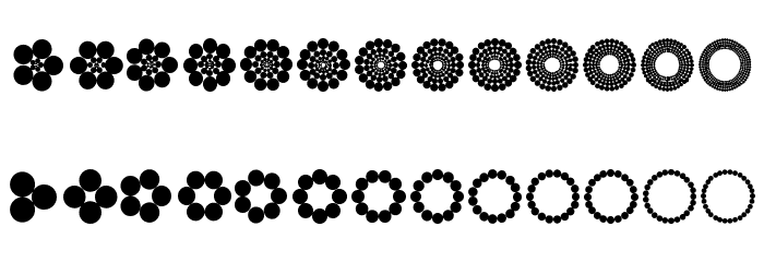 Juzudama Font LOWERCASE