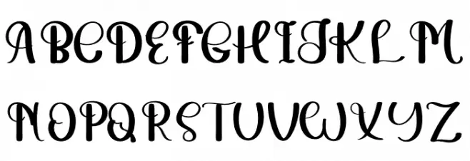 Juzzy Schriftart Groß