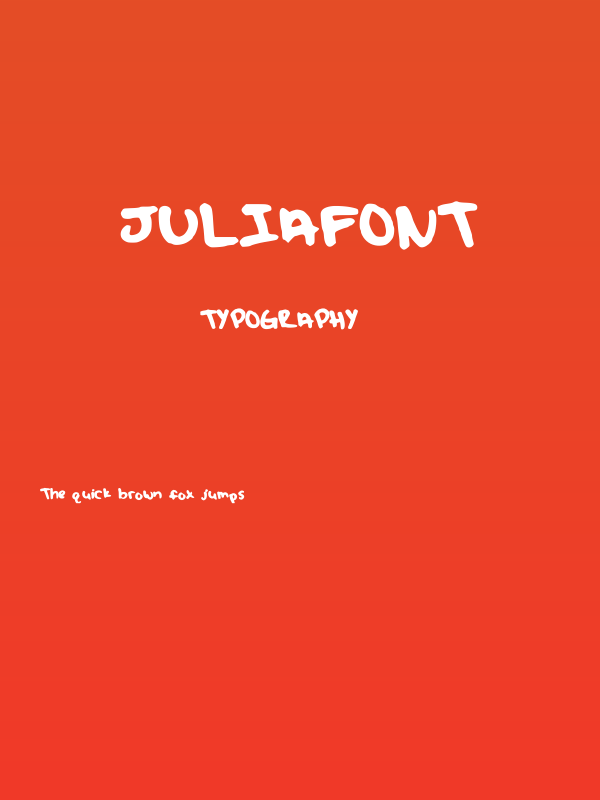 juliafont Poster