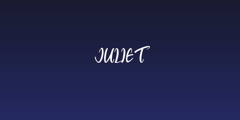 juliet Social Header