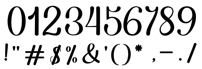 jullyjulia Font OTHER CHARS