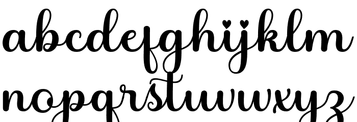jullyjulia Font LOWERCASE