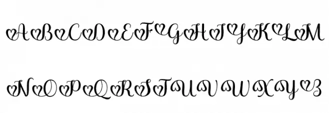 jullyjulia Schriftart Groß