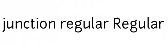 junction regular Regular  font caratteri gratis