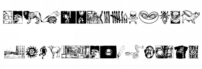 jungodingbats Caratteri MINUSCOLO