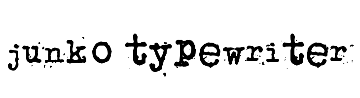 junko typewriter  नि: शुल्क फ़ॉन्ट्स डाउनलोड