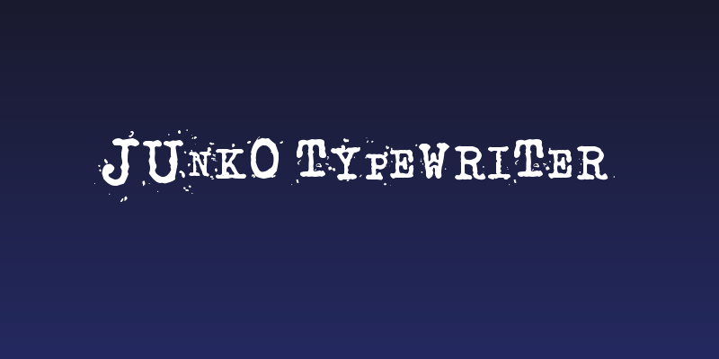 junko typewriter Social Header