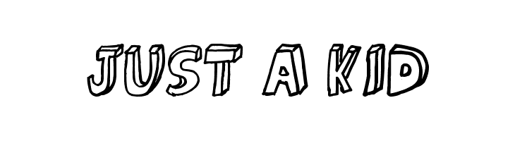 just a kid  Fuentes Gratis Descargar