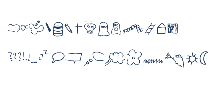 just symbols and stuff Medium Lowercase