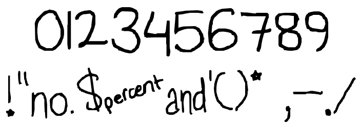 just that neat Font OTHER CHARS