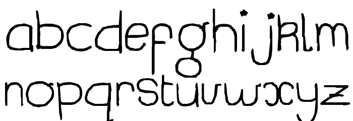 just that neat Font LOWERCASE