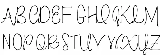 justbeautifulsimplicity 字体 大写