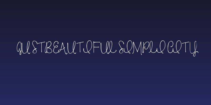 justbeautifulsimplicity Social Header