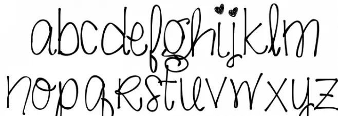 justbeautifulsimplicity Caratteri MINUSCOLO