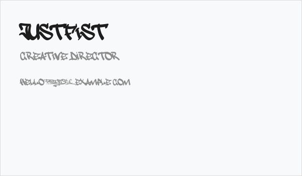 justfist Business Card
