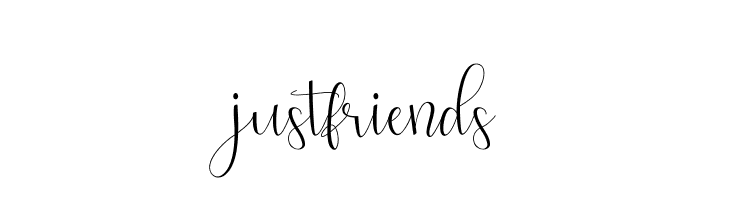 justfriends  नि: शुल्क फ़ॉन्ट्स डाउनलोड
