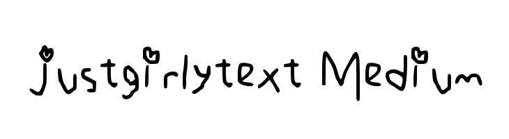 justgirlytext Medium  font caratteri gratis