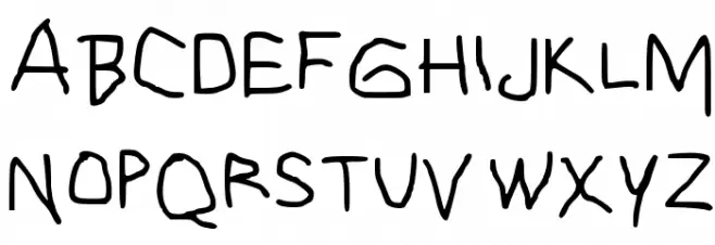 justgirlytext Medium 字体 大写