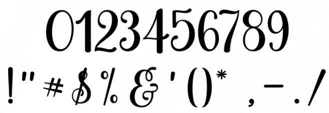 justinhoney Font OTHER CHARS