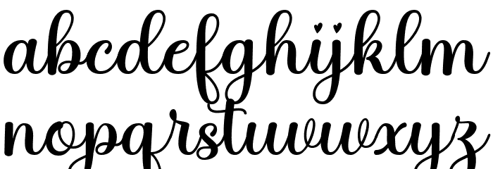 justinhoney Font LOWERCASE