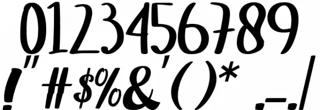 jusy Font OTHER CHARS