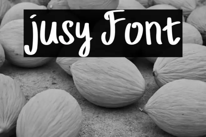 jusy Font examples