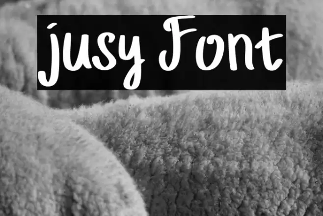 jusy Font examples