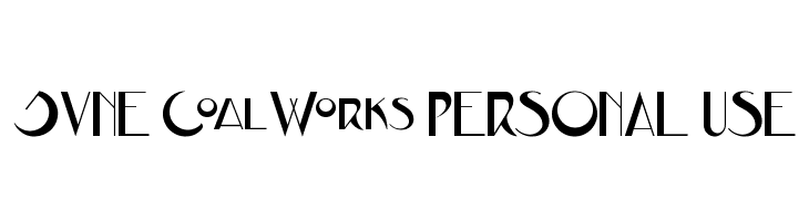 JVNE CoalWorks PERSONAL USE  font caratteri gratis