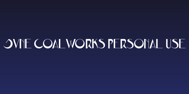 JVNE CoalWorks PERSONAL USE Social Header