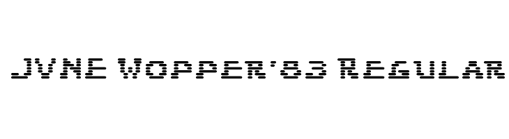 JVNE Wopper'83 Regular  フリーフォントのダウンロード