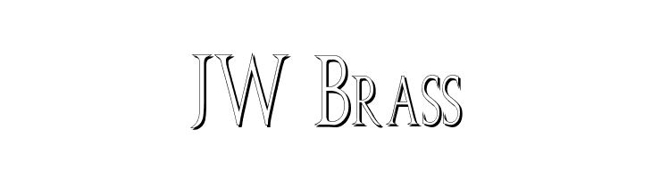 JW Brass  font caratteri gratis