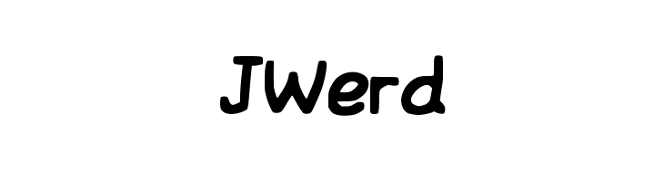 JWerd  Free Fonts Download