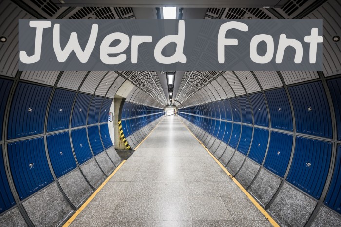 JWerd फ़ॉन्ट examples