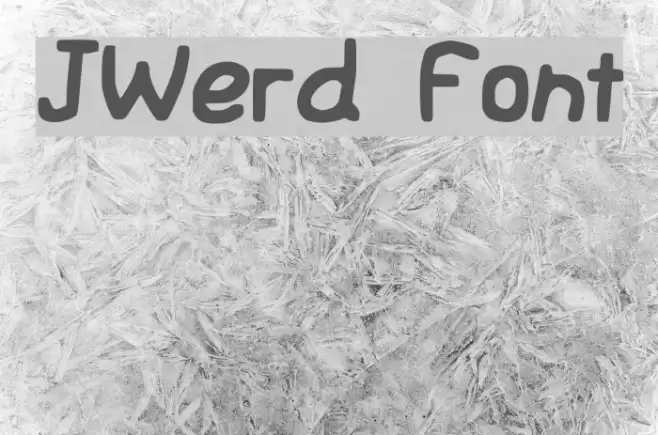 JWerd Font examples