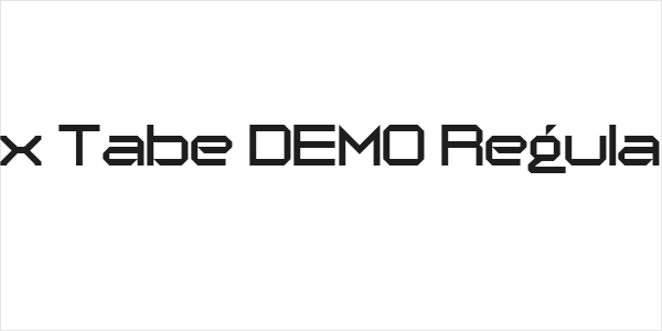 Jx Tabe DEMO Regular Logo