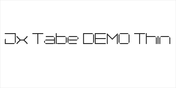 Jx Tabe DEMO Thin Logo