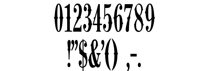 K22 Ambelyn Condensed Font OTHER CHARS
