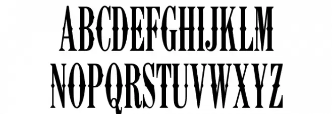K22 Ambelyn Condensed Schriftart Groß