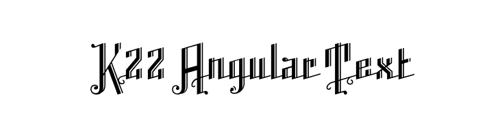 K22 Angular Text  नि: शुल्क फ़ॉन्ट्स डाउनलोड