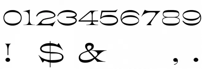 K22 Athenian Wide Шрифта ДРУГИЕ символов