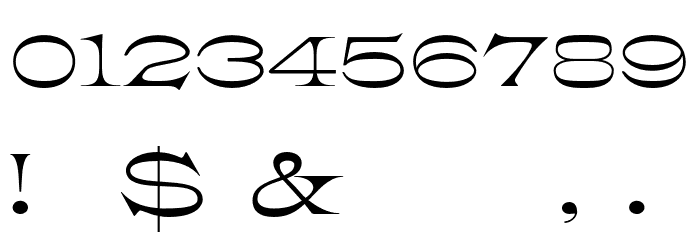 K22 Athenian Wide Font OTHER CHARS