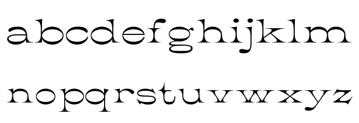 K22 Athenian Wide Font LOWERCASE