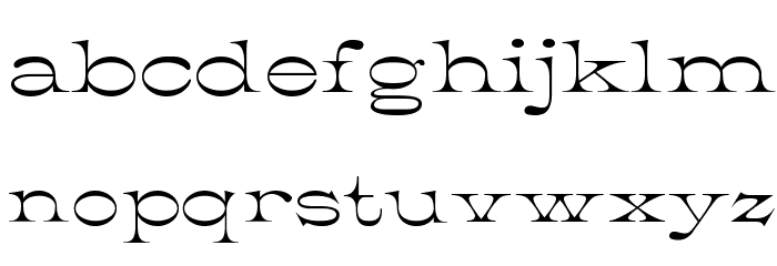 K22 Athenian Wide Font LOWERCASE