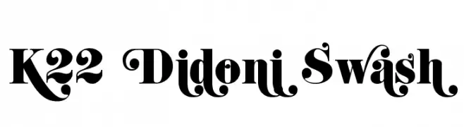 K22 Didoni Swash  Descarca Fonturi Gratis