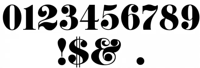 K22 Didoni Swash Font OTHER CHARS