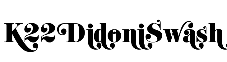 K22 Didoni Swash  font caratteri gratis